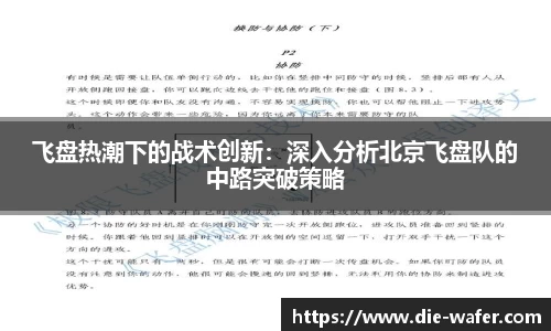 飞盘热潮下的战术创新：深入分析北京飞盘队的中路突破策略